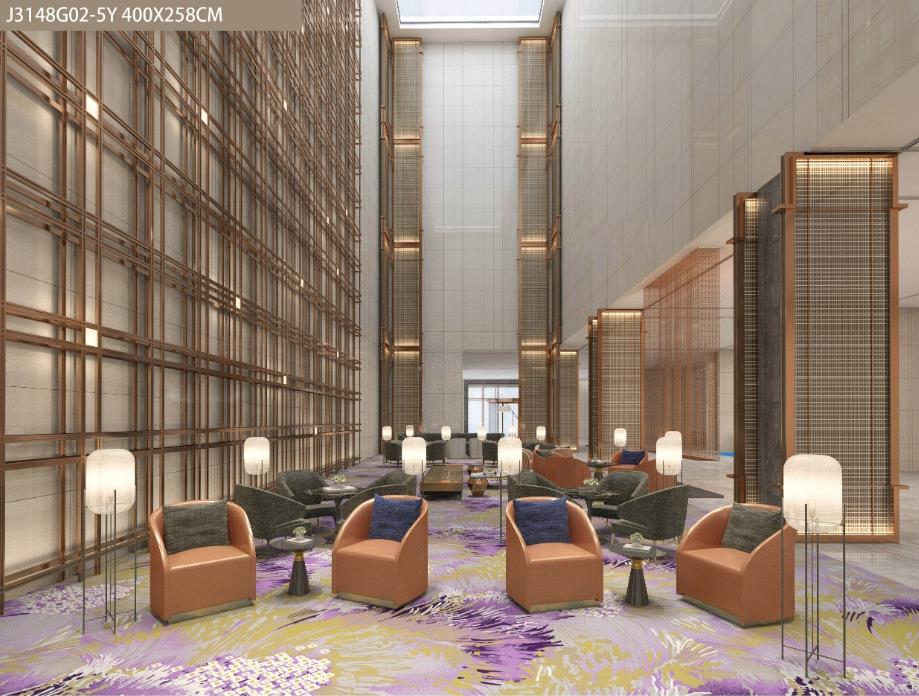 酒店大堂满铺地毯