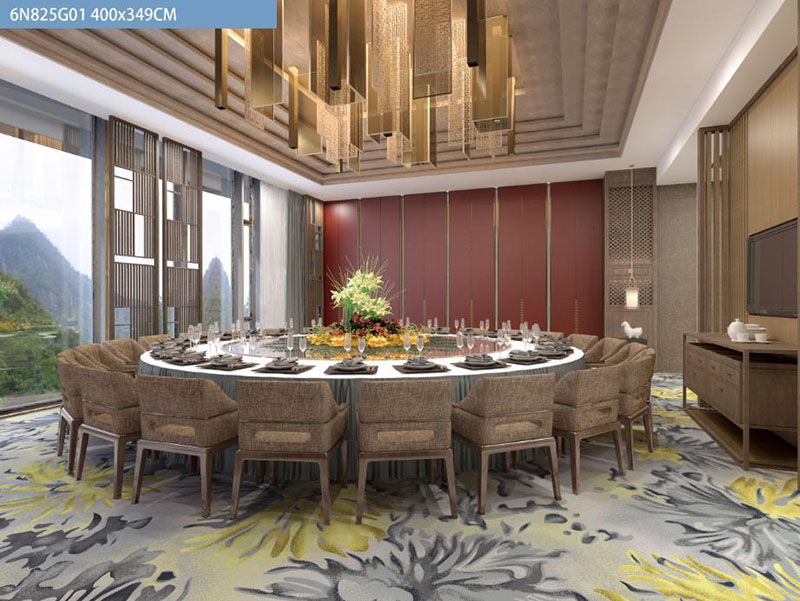 餐厅包间满铺地毯
