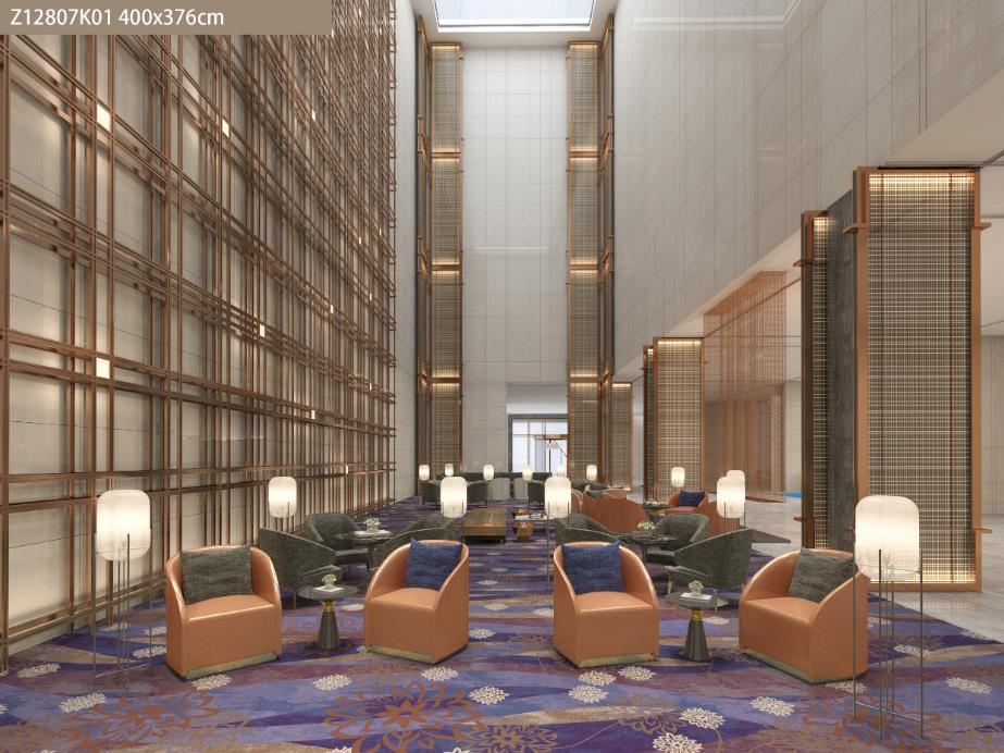 酒店大堂满铺地毯