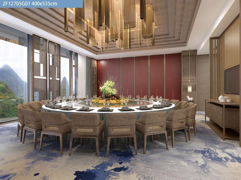 餐厅包间满铺地毯