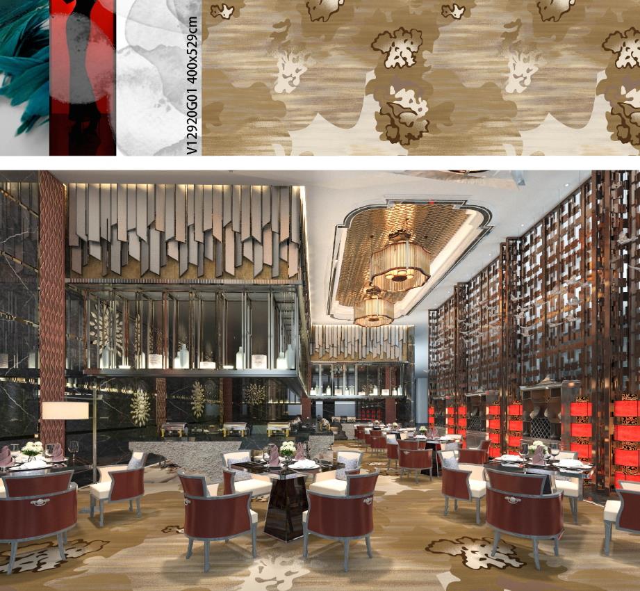 酒店大堂满铺地毯