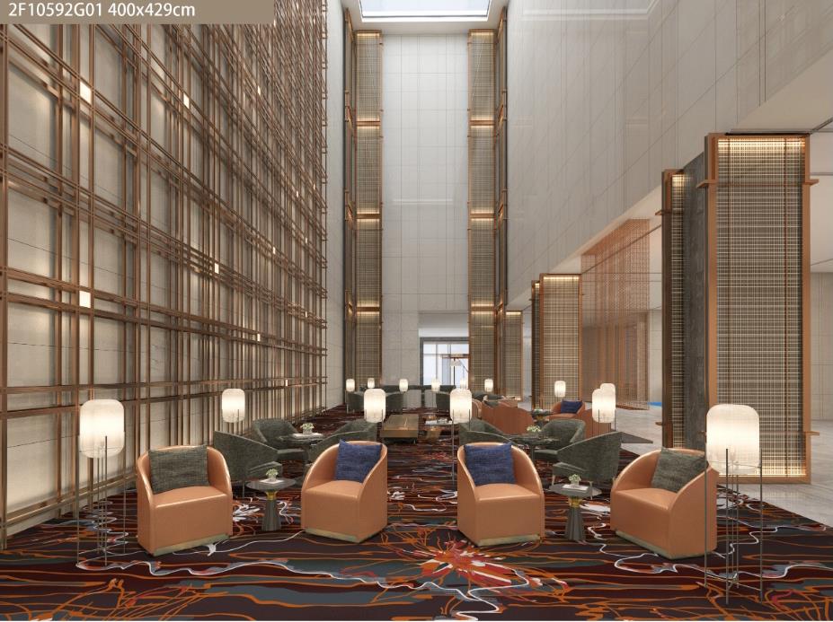 酒店大堂满铺地毯