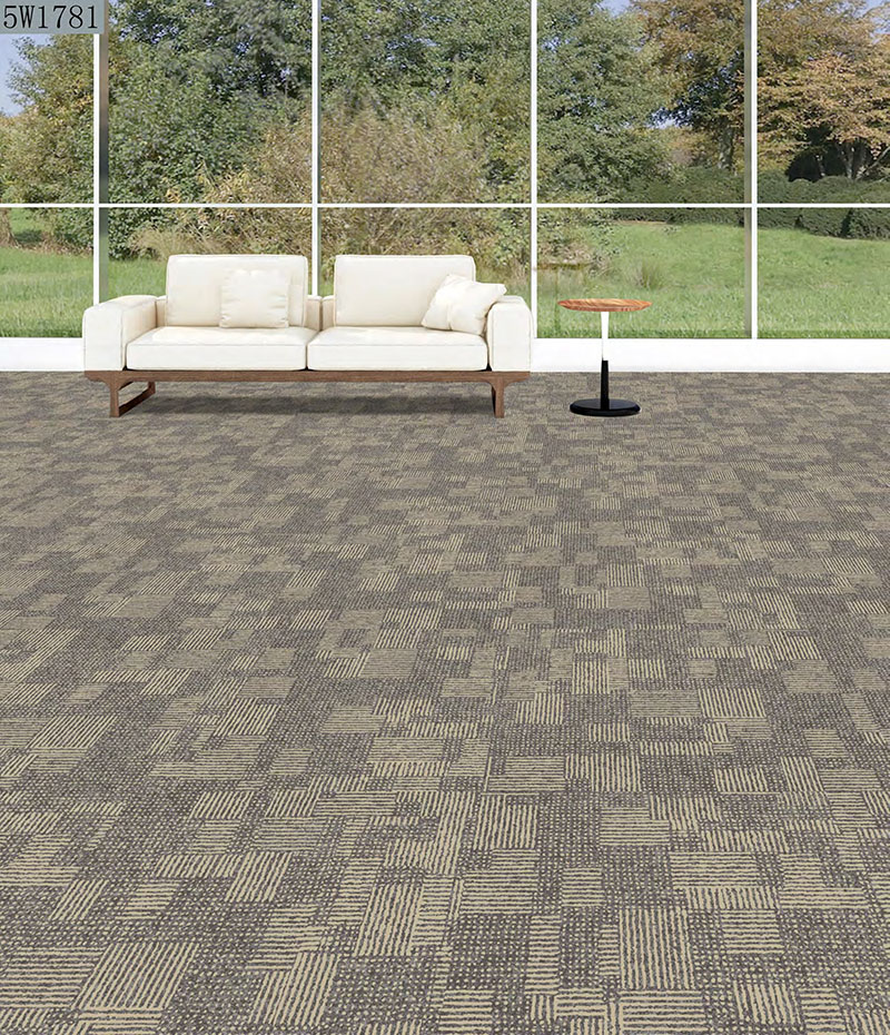 尼龙印花方块地毯