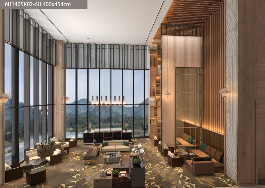 酒店大堂满铺地毯