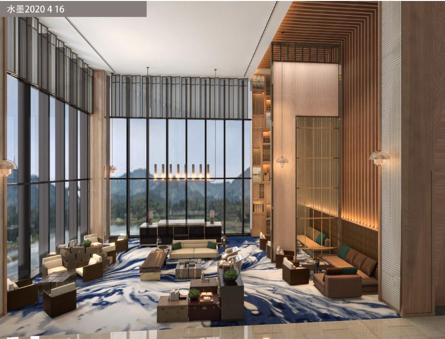 酒店大堂满铺地毯