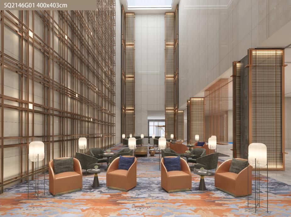 酒店大堂满铺地毯