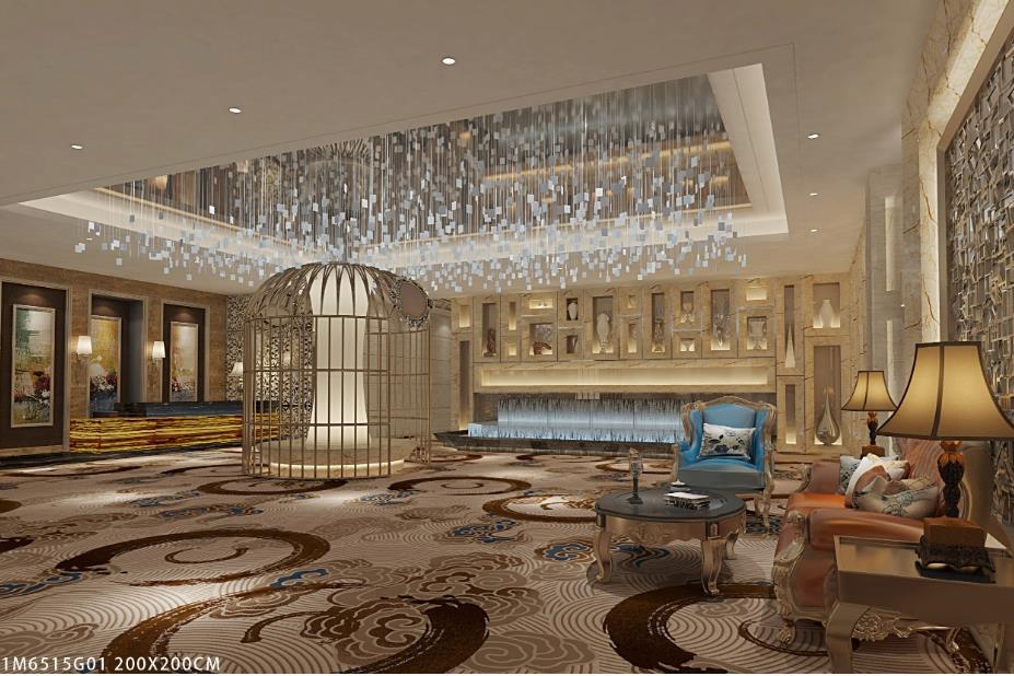 酒店大堂满铺地毯