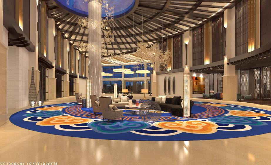 酒店大堂满铺地毯