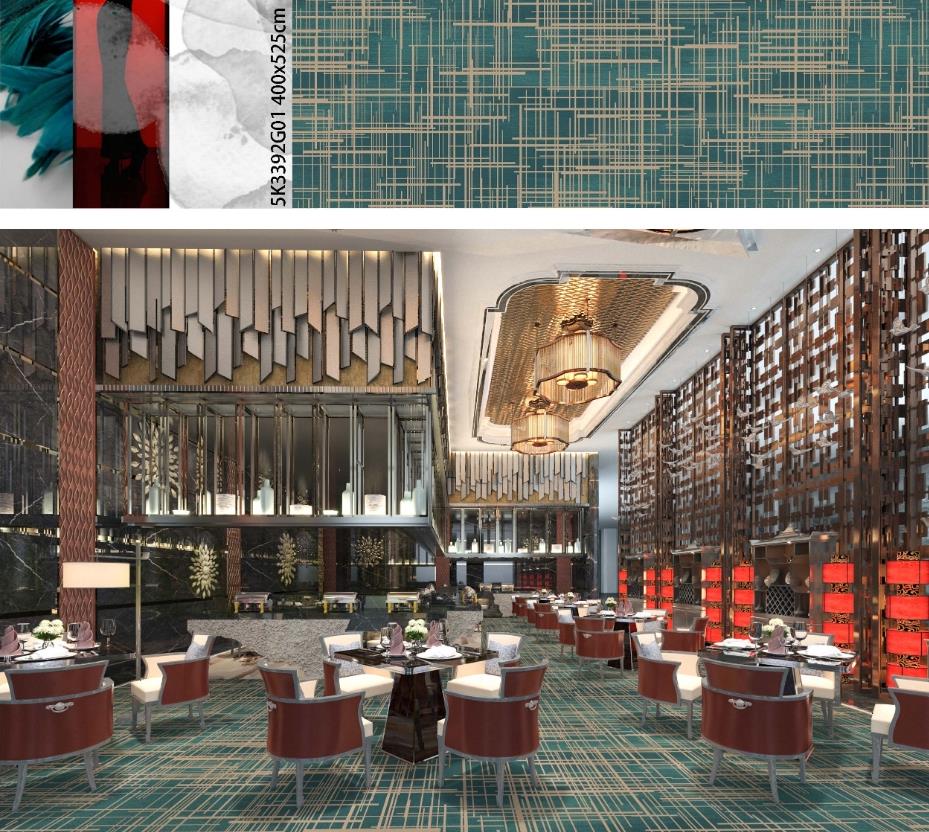 酒店大堂满铺地毯