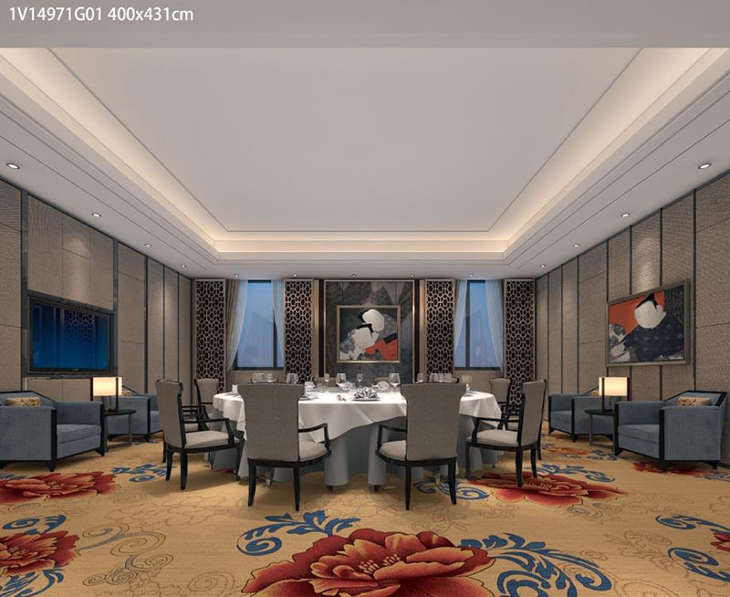 餐厅包间满铺地毯