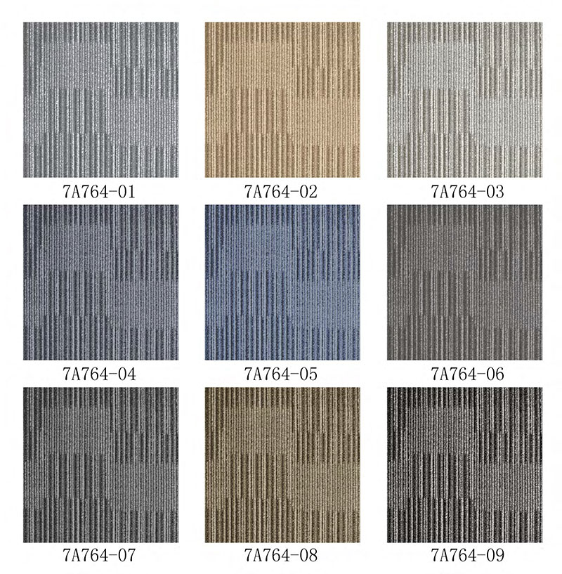 尼龙印花方块地毯