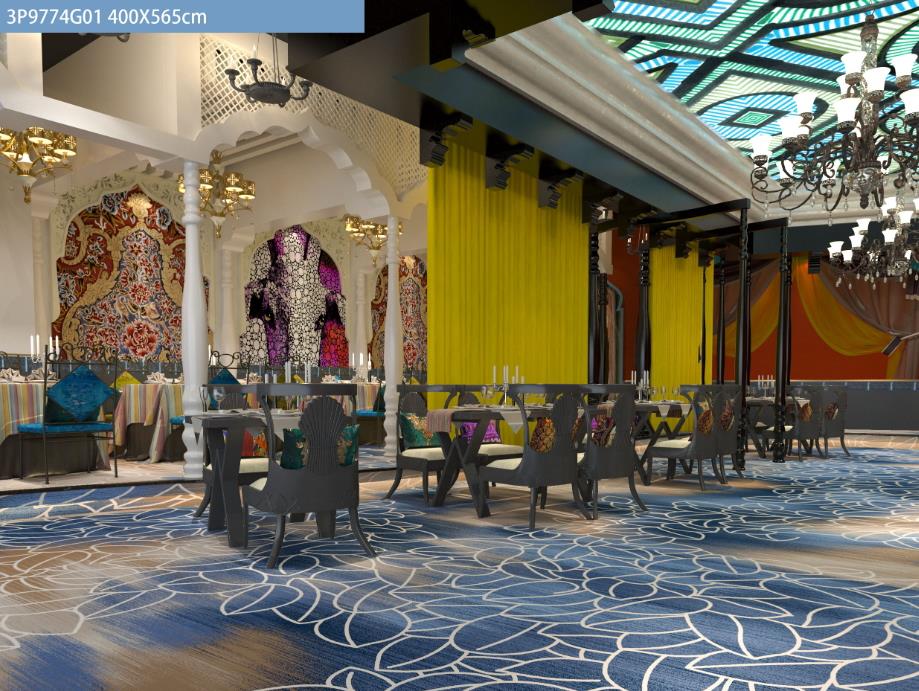 酒店大堂满铺地毯