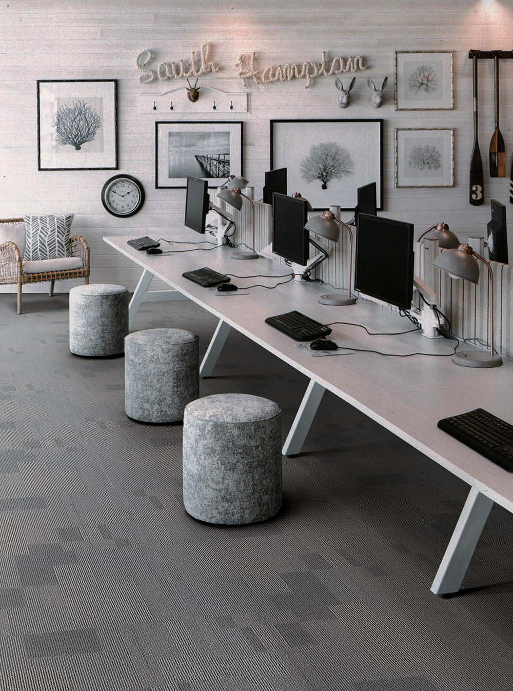 办公室方块地毯